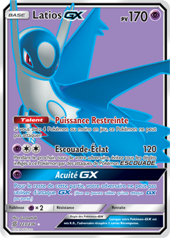 Carte Pokémon Latios GX 223/236 de la série Harmonie des Esprits en vente au meilleur prix