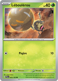 Carte Pokémon Léboulérou 025/193 de la série Évolutions à Paldea en vente au meilleur prix