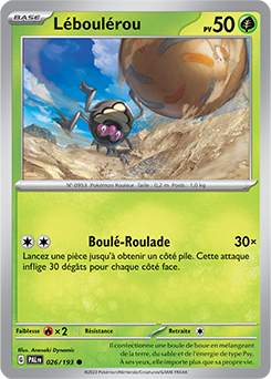 Carte Pokémon Léboulérou 026/193 de la série Évolutions à Paldea en vente au meilleur prix