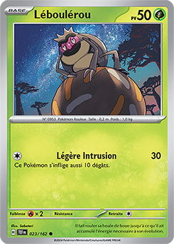 Carte Pokémon Léboulérou 23/162 de la série Forces Temporelles en vente au meilleur prix