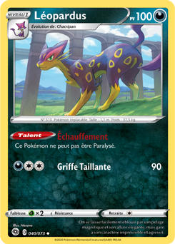 Carte Pokémon Léopardus 040/073 de la série La Voie du Maître en vente au meilleur prix