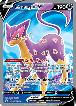 Carte Pokémon Léopardus V 180/198 de la série Règne de Glace en vente au meilleur prix