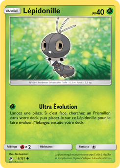 Carte Pokémon Lépidonille 6/131 de la série Lumière Interdite en vente au meilleur prix