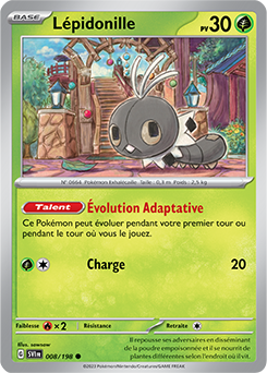 Carte Pokémon Lépidonille 008/198 de la série Écarlate et Violet en vente au meilleur prix