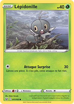 Carte Pokémon Lépidonille 11/163 de la série Styles de Combat en vente au meilleur prix