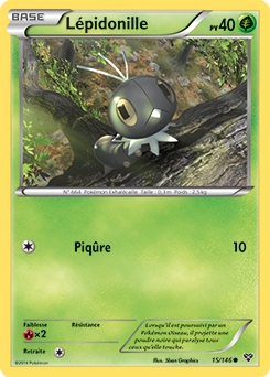 Carte Pokémon Lépidonille 15/146 de la série X&Y en vente au meilleur prix