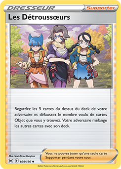 Carte Pokémon Peu commune Les Detroussœurs 164/196 de la série Origine Perdue