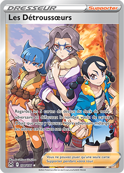 Carte Pokémon Dresseur Full Art Les Detroussœurs 194/196 de la série Origine Perdue