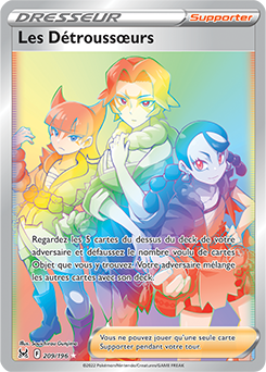 Carte Pokémon Rainbow Dresseur Les Detroussœurs 209/196 de la série Origine Perdue