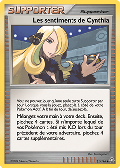 Carte Pokémon Les sentiments de Cynthia 131/146 de la série Eveil des Légendes en vente au meilleur prix