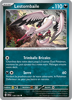 Carte Pokémon Lestombaile 138/198 de la série Écarlate et Violet en vente au meilleur prix