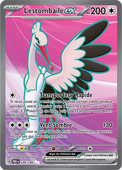 Carte Pokémon Lestombaile ex 234/182 de la série Faille Paradoxe en vente au meilleur prix