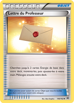 Carte Pokémon Peu commune Lettre du Professeur 146/162 de la série Impulsion Turbo