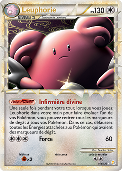 Carte Pokémon Pokémon Prime Leuphorie 106/123 de la série HeartGold SoulSilver