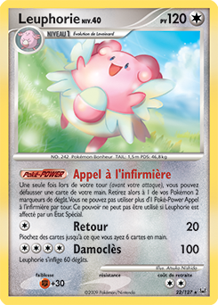 Carte Pokémon Leuphorie 22/127 de la série Platine en vente au meilleur prix