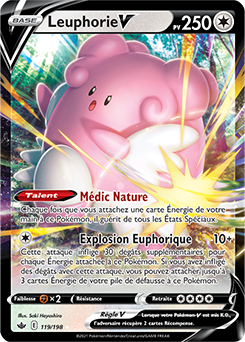 Carte Pokémon Leuphorie V 119/198 de la série Règne de Glace en vente au meilleur prix