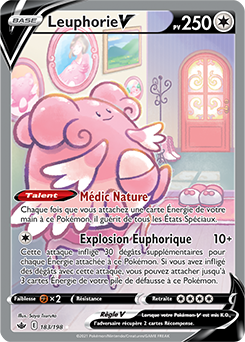 Carte Pokémon Leuphorie V 183/198 de la série Règne de Glace en vente au meilleur prix