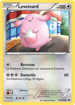 Carte Pokémon Commune Leveinard 80/108 de la série Explorateurs Obscurs