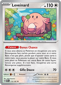 Carte Pokémon Leveinard 113/165 de la série 151 en vente au meilleur prix