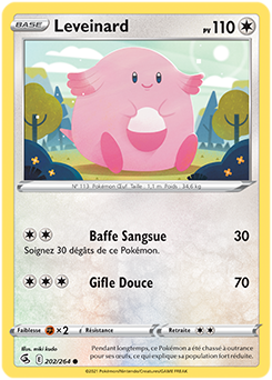 Carte Pokémon Leveinard 202/264 de la série Poing de Fusion en vente au meilleur prix