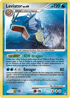 Carte Pokémon Rare Leviator 26/123 de la série Trésors Mystérieux