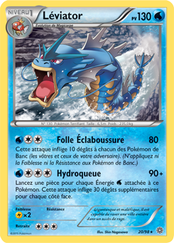 Carte Pokémon Rare Léviator 20/98 de la série Origines Antiques