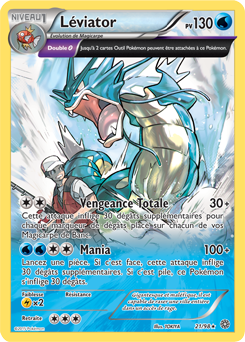 Carte Pokémon Holographique Rare Léviator 21/98 de la série Origines Antiques