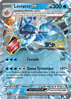 Carte Pokémon Léviator ex 045/198 de la série Écarlate et Violet en vente au meilleur prix