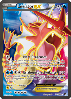 Carte Pokémon Léviator EX 114/122 de la série Rupture Turbo en vente au meilleur prix