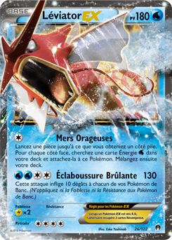 Carte Pokémon Léviator EX 26/122 de la série Rupture Turbo en vente au meilleur prix