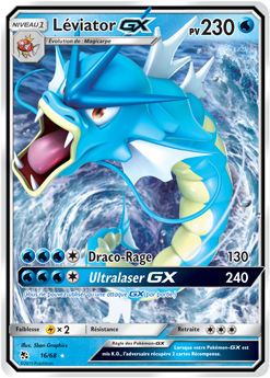 Carte Pokémon Pokémon GX Léviator GX 16/68 de la série Destinées Occultes