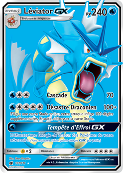 Carte Pokémon Léviator GX 101/111 de la série Invasion Carmin en vente au meilleur prix