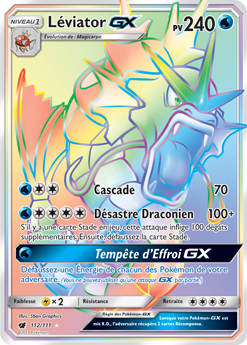 Carte Pokémon Léviator GX 112/111 de la série Invasion Carmin en vente au meilleur prix