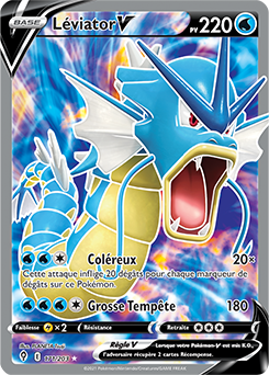 Carte Pokémon Léviator V 171/203 de la série Évolution Céleste en vente au meilleur prix