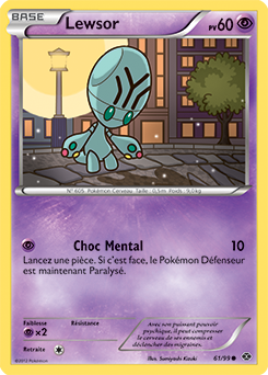 Carte Pokémon Lewsor 61/99 de la série Destinées Futures en vente au meilleur prix