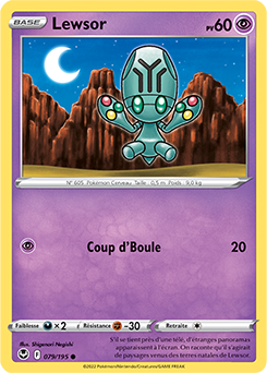 Carte Pokémon Lewsor 079/195 de la série Tempête Argentée en vente au meilleur prix