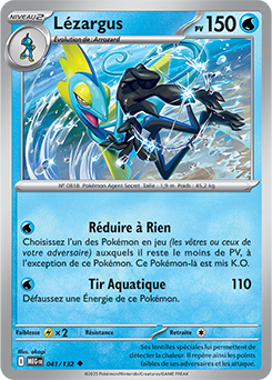 Carte Pokémon Peu commune Lézargus 41/132 de la série Méga-Évolution