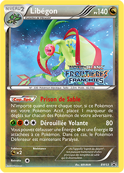 Carte Pokémon Promo Libégon BW53 de la série Promos Noir & Blanc