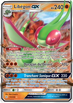 Carte Pokémon Libégon GX 110/236 de la série Éclipse Cosmique en vente au meilleur prix