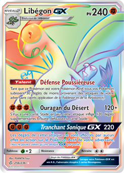 Carte Pokémon Libégon GX 256/236 de la série Éclipse Cosmique en vente au meilleur prix