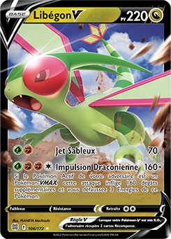 Carte Pokémon Libégon V 106/172 de la série Stars Étincelantes en vente au meilleur prix