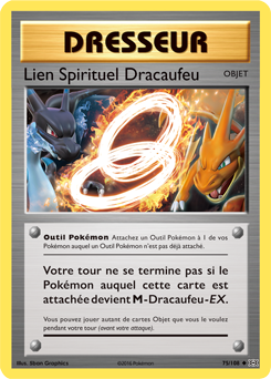 Carte Pokémon Lien Spirituel Dracaufeu 75/108 de la série Évolutions en vente au meilleur prix