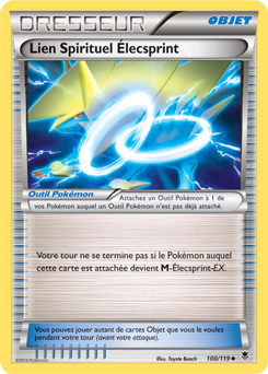 Carte Pokémon Lien Spirituel Élecsprint 100/119 de la série Vigueur Spectrale en vente au meilleur prix