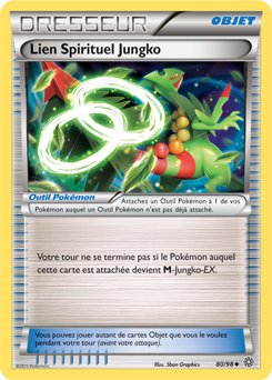 Carte Pokémon Peu commune Lien Spirituel Jungko 80/98 de la série Origines Antiques