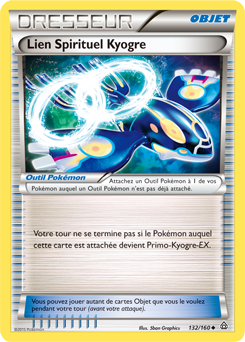 Carte Pokémon Lien Spirituel Kyogre 132/160 de la série Primo Choc en vente au meilleur prix