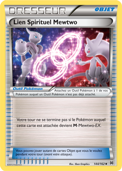 Carte Pokémon Peu commune Lien Spirituel Mewtwo 144/162 de la série Impulsion Turbo