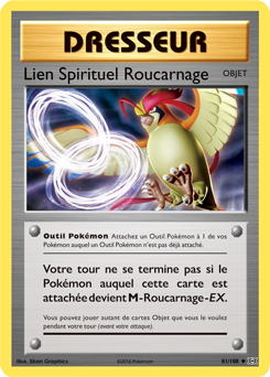 Carte Pokémon Peu commune Lien Spirituel Roucarnage 81/108 de la série Évolutions