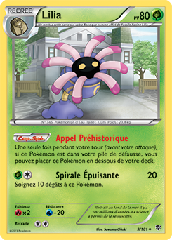 Carte Pokémon Lilia 3/101 de la série Explosion Plasma en vente au meilleur prix