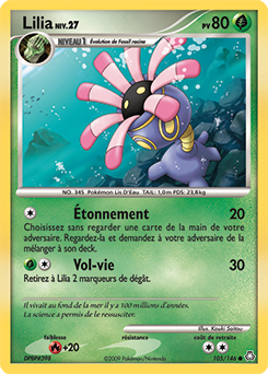 Carte Pokémon Lilia 105/146 de la série Eveil des Légendes en vente au meilleur prix