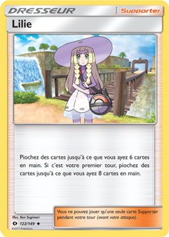Carte Pokémon Lilie 122/149 de la série Soleil & Lune en vente au meilleur prix